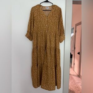 Boutique button front midi dress